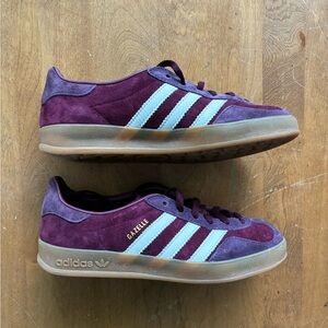 Adidas Gazelle Purple Suede Sneakers